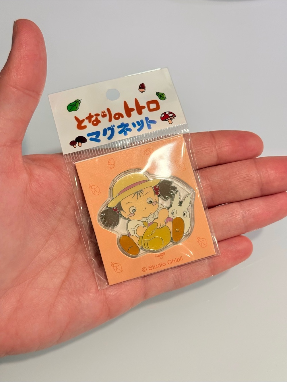 Studio Ghibli Mei & White Totoro Enamel Magnet My Neighbor Totoro Official Japan - Picture 3 of 5
